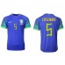 Brasilia Casemiro #5 Kopio Vieras Pelipaita MM-kisat 2022 Lyhyet Hihat